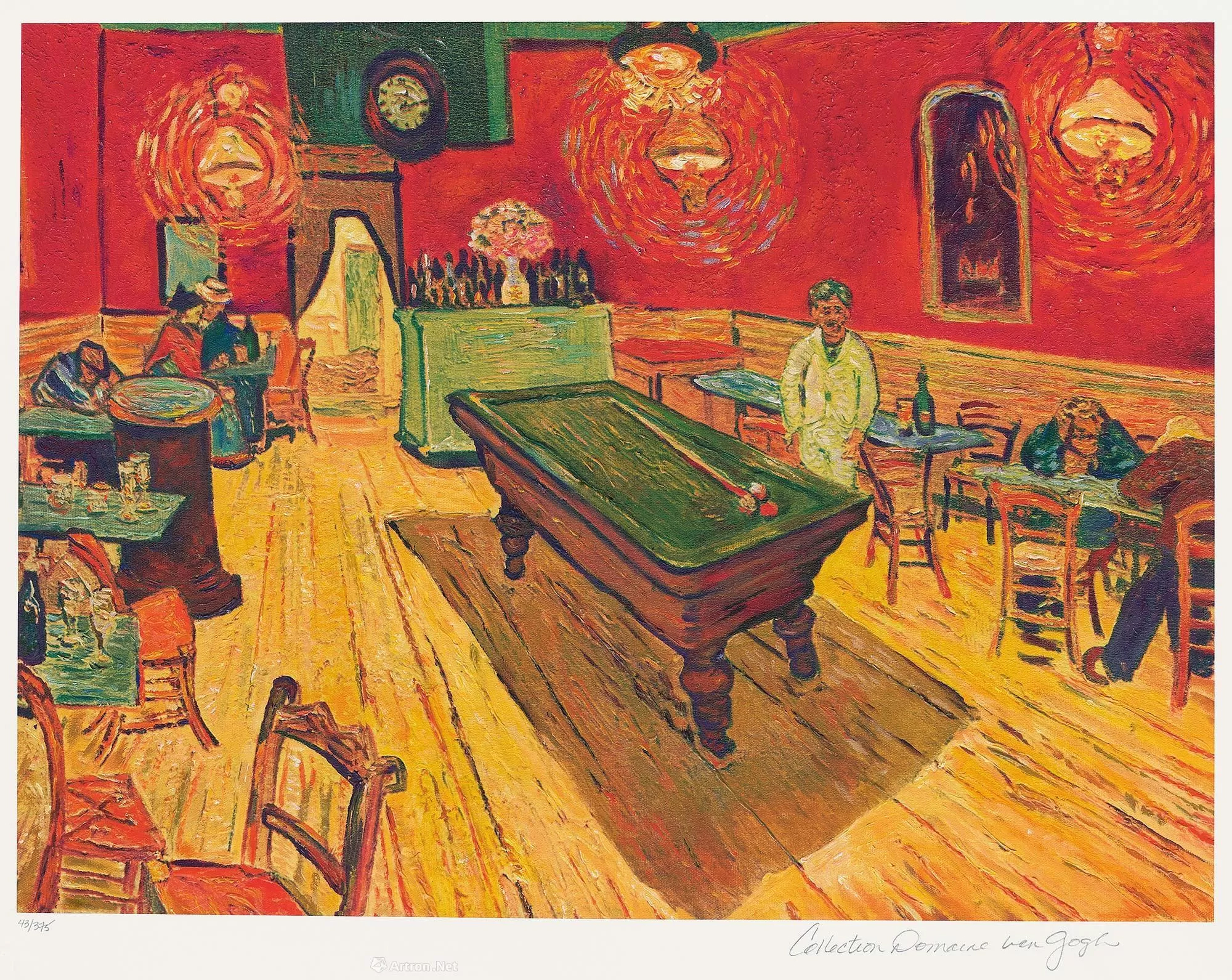 梵高 夜晚咖啡館