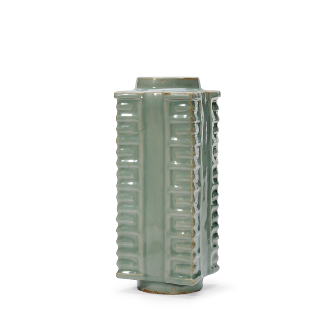 元代 龍泉窯琮式瓶