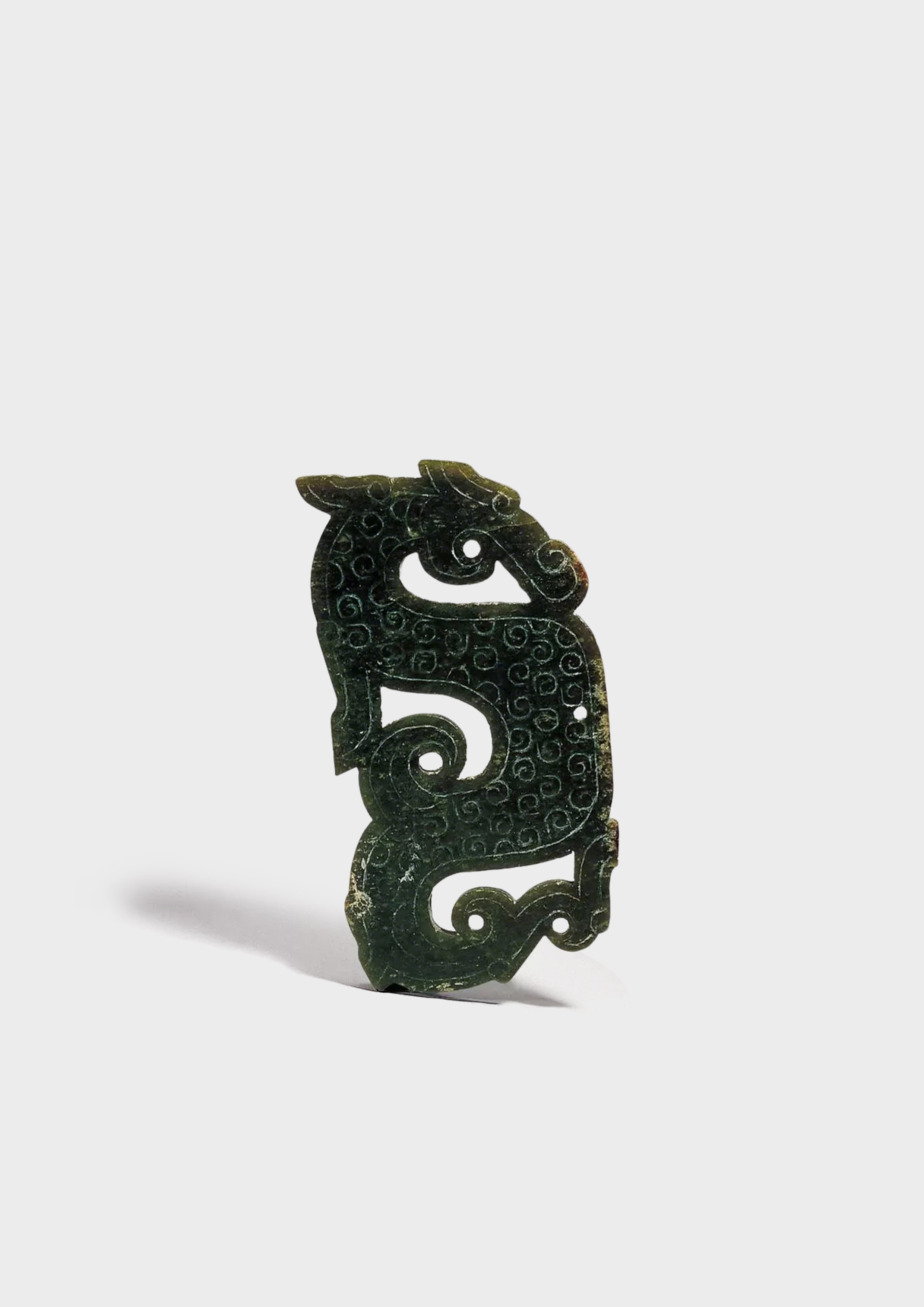 戰國 青玉龍紋佩