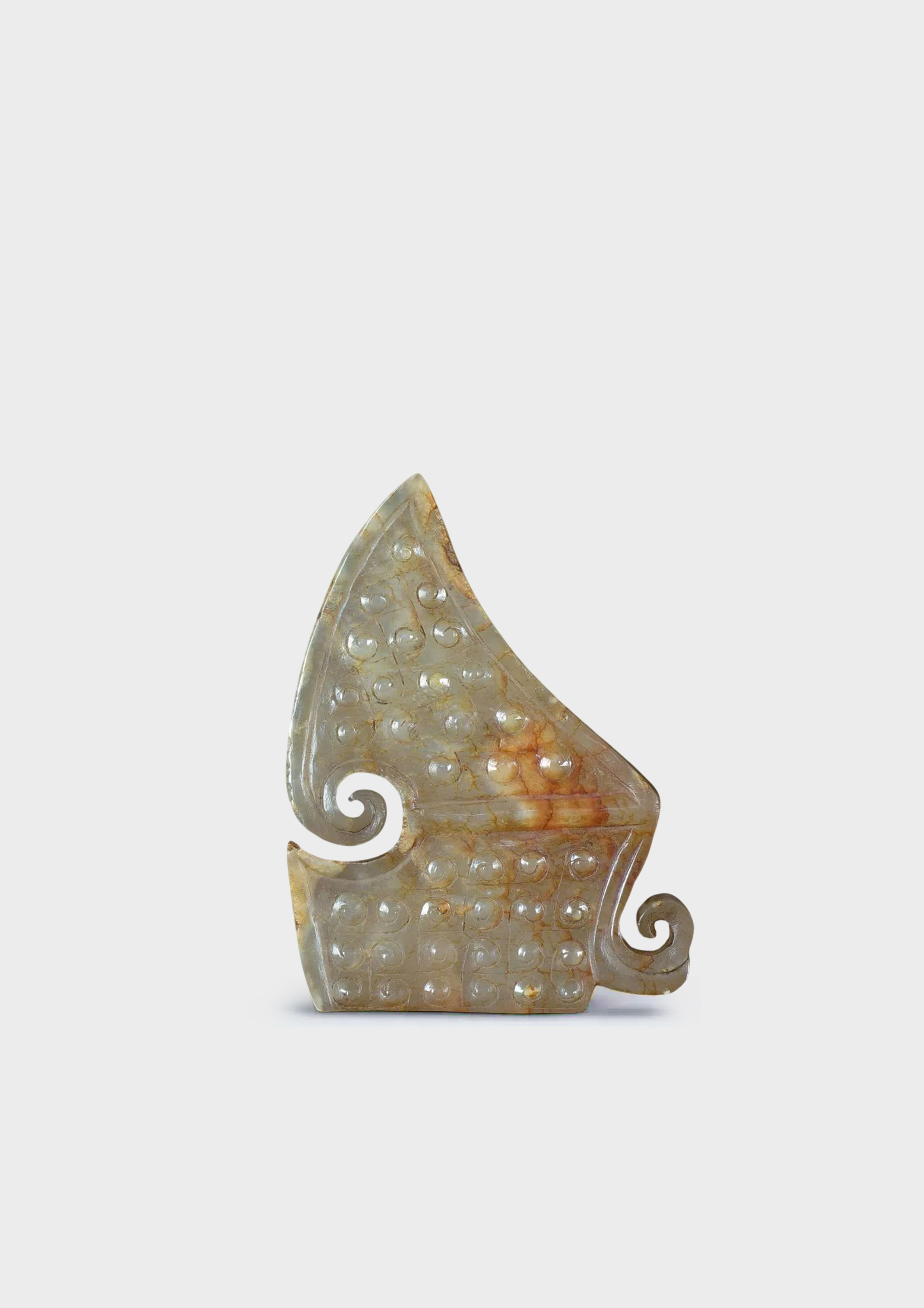 漢代 白玉勾連雲紋珮