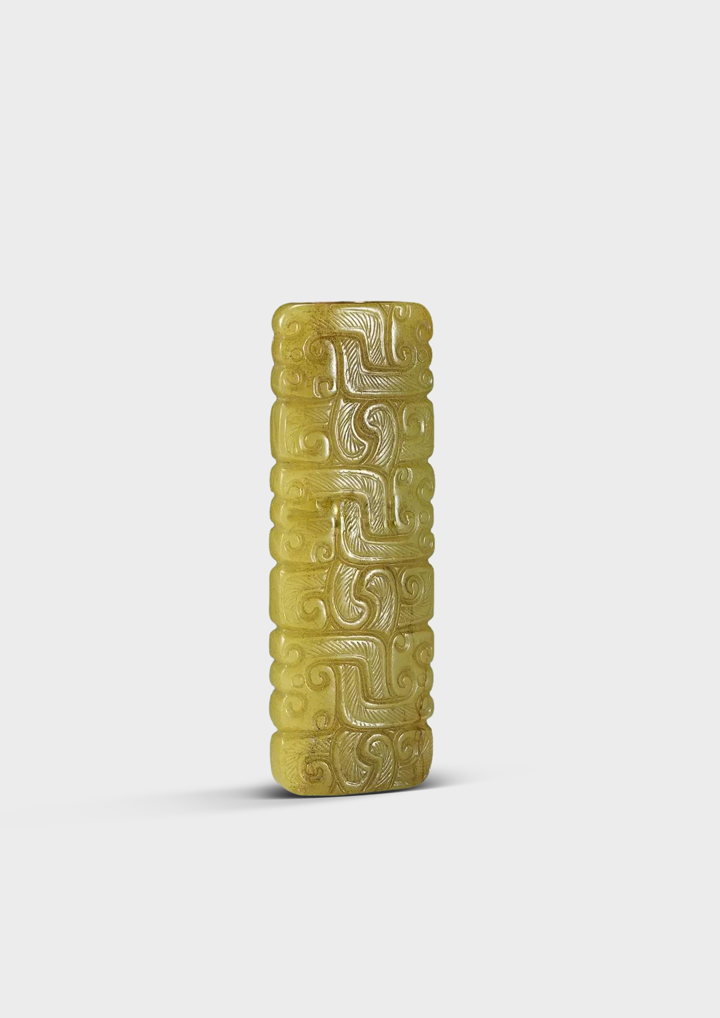 清中期 黃玉夔龍勒子