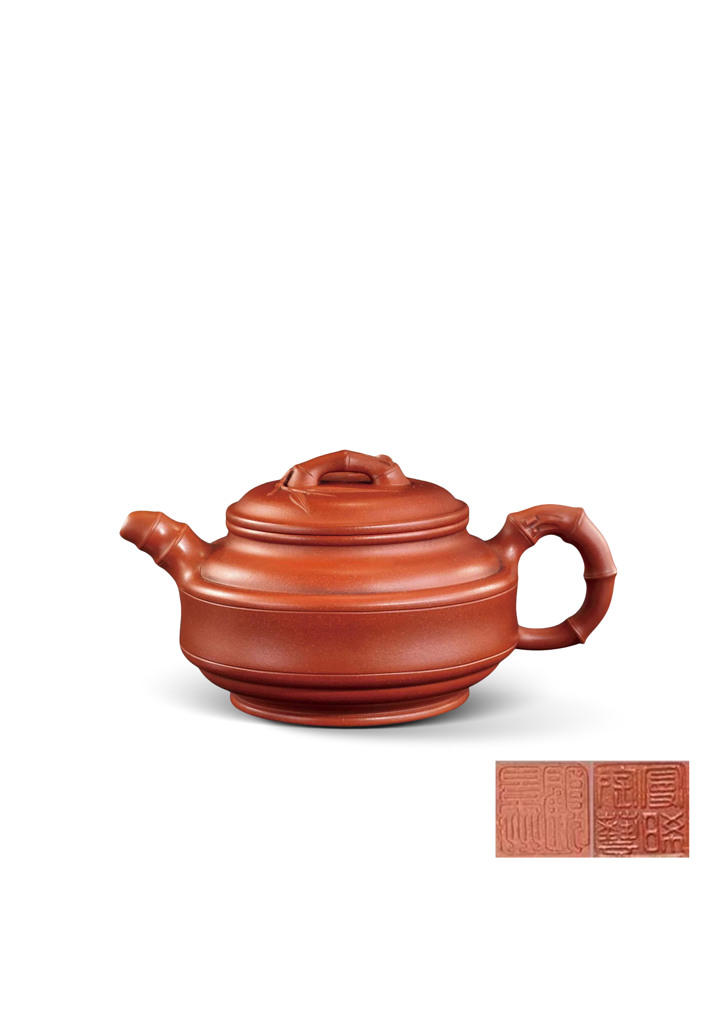 近代 顧景舟竹節壺